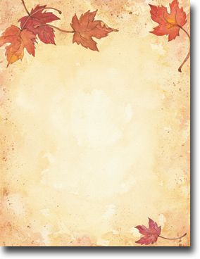 Masterpiece Studios Imprintable Blank Stock - Fall Leaves Letterhead Thanksgiving Invitation Template, Fall Party Invitations, Letterhead Paper, Holiday Stationery, Autumn Paper, Thanksgiving Invitation, Christmas Stationery, Letterhead Template, Fall Theme