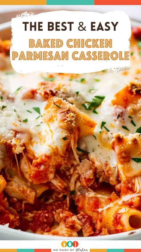 Baked Chicken Parmesan Casserole Chicken Parmesan And Spaghetti, Chicken Marinara Casserole, Chicken Parm Pasta Recipes, Chicken Wing Casserole Recipes, Italian Chicken Casserole Recipes, Lazy Casserole, Baked Chicken Parmesan Casserole, Baked Chicken Marinara, Chicken Parm Casserole