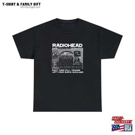 Radiohead T-Shirt Sweatshirt Unisex Check more at https://tshirtfamilygift.com/product/radiohead-t-shirt-sweatshirt-unisex/ Radiohead Shirt, Fly Fishing Shirts, Goat Shirts, Tshirt Oversized, Whale Shirt, Cool Graphic Tees, Kids Graphic Tees, Hunting Shirts, Radiohead