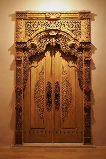 Gebyok Door | by budiwicaksono90 Traditional Gate Design, Traditional Indian Doors, Traditional Doors Indian, Pooja Room Door Design Traditional, Wooden Door Knobs, Pintu Interior, Traditional Door, Sejarah Kuno, Wooden Main Door