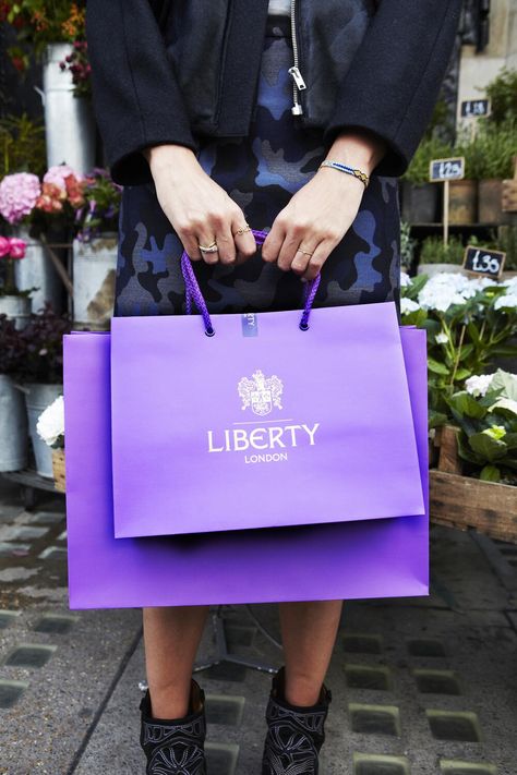 Liberty London (LibertyLondon) on Twitter Package Designing, Goth Flowers, Visual Moodboard, London Logo, London Shopping, Packaging Bags, Shop Till You Drop, Liberty London, Business Icons