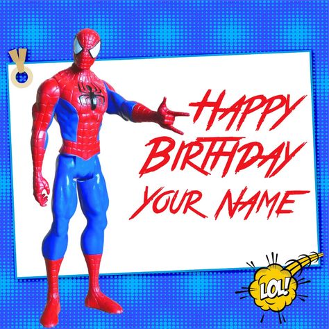 Spiderman Custom Birthday Image - Superhero Birthday Cards Happy Birthday Spiderman Images, Happy Birthday Wishes Boy, Happy Birthday Superhero, Spiderman Custom, Thor Birthday, Happy Birthday Spiderman, Birthday Wishes Boy, Birthday Spiderman, Happy Birthday Grandson