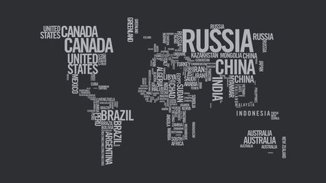 World Map Typography - Imgur New World Map, 컴퓨터 배경화면, The World Map, World Map Wallpaper, Earth Globe, Photo Mural, Map Wallpaper, Country Names, Map Of The World