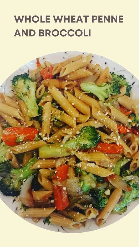 Broccoli And Carrots, Carrot Pasta, Pasta Lunch, Penne Pasta Recipes, Onion Vegetable, Weekday Meals, Side Dishes Recipes, Penne Pasta, Mediterranean Diet Recipes