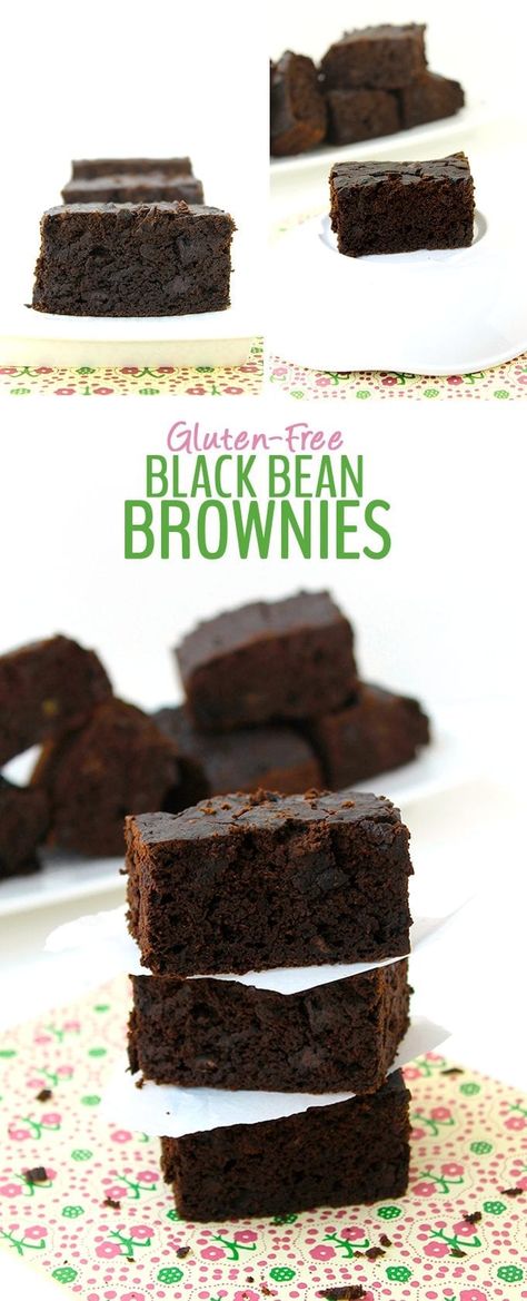 Gluten-Free Black Bean Brownies Breakfast Casserole Gluten Free, Casserole Gluten Free, Dairy Free Fudge, Black Bean Brownies, Vegan Brownies, Bean Brownies, Chewy Brownies, Healthy Brownies, Brownie Desserts