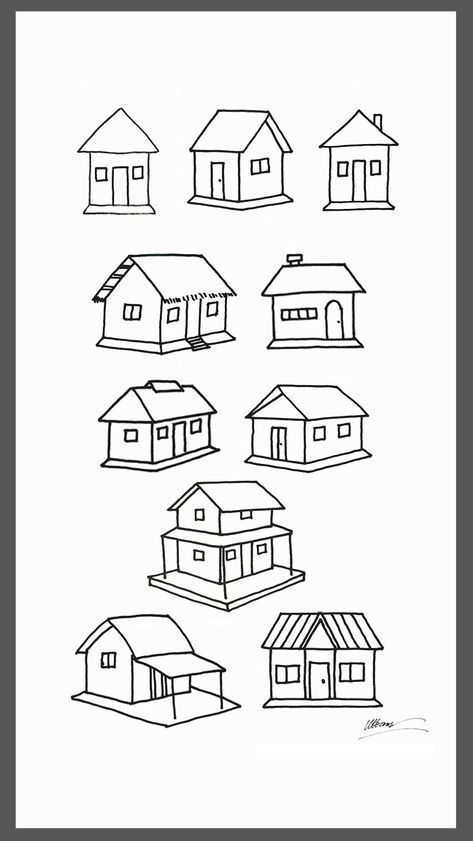 Different House drawing,
Different hut drawing,
10 houses draw easy
Easy hut/house drawing
Step by step house/hut drawing
Simple 10 huts draw
Simple and easy hut drawing
10 houses drawing tutorials
Ukroy art tutorials
10 type of house drawing
Village house drawing
Easy village hut drawing
Different type of house drawing
10 different type huts drawing
How to draw different house
Very easy house drawing
Very simple and easy hut drawing
Easy hut drawing tutorial Hut House Drawing, Home Drawing Simple, House Drawing Step By Step, Simple House Sketch, Hut Drawing, Easy House Drawing, Rama Art, Type Of Houses, House Plan Drawing