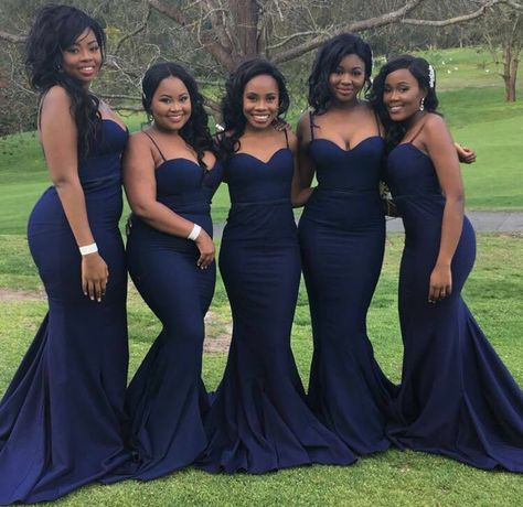 Bridesmaid Dresses Long Blue, Mermaid Long Bridesmaid Dresses, Backless Bridesmaid Dress, Navy Blue Bridesmaids, Spaghetti Strap Bridesmaids Dresses, Wedding Party Bridesmaid, Mermaid Bridesmaid, Navy Blue Bridesmaid Dresses, Mermaid Bridesmaid Dresses