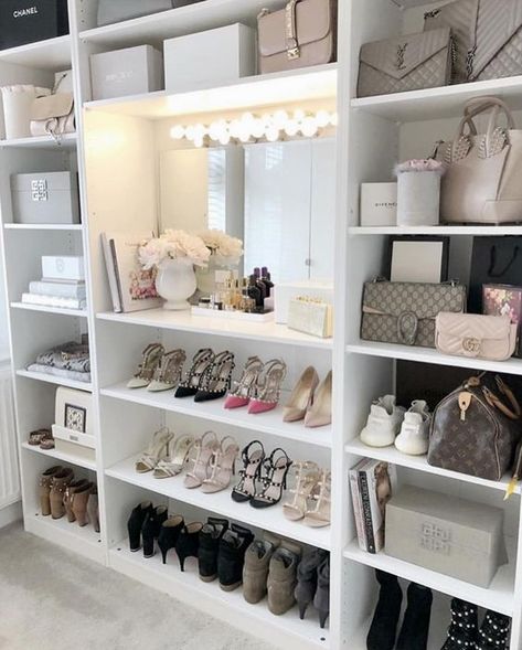 One amazing home Dressing Room Closet, Dream Closet Design, Closet Decor, Vanity Room, Glam Room, Closet Inspiration, Room Closet, Dressing Room Design, Closet Designs