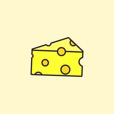 Cute and simple cheese icon on yellow background. Designed by Ennbe #cheese#cheeseblock#cheesy#yellow#foldinthecheese#saycheese#yellowbackground#yellowaesthetic#minimal#flatdesignillustration#illustration#ennbedesign Something Yellow Drawing, Cute Cheese Drawing, Yellow Drawing Aesthetic, Cheese Drawing Easy, Yellow Drawings, Cheese Tattoo, Cheese Doodle, Something Yellow, Cheese Drawing