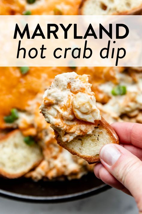 Maryland Hot Crab Dip, Crab Dip For A Crowd, Crab Pimento Cheese Dip, Maryland Style Seafood Dip, Crab Dip Maryland, Maryland Crab Balls, Md Crab Dip, Best Maryland Crab Dip, Crab Dishes Dinners Meals