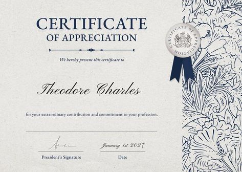 Vintage floral certificate template in c... | Free Vector #Freepik #freevector #floral #certificate #texture #graduation Award Certificate Design Modern, Modern Certificate Design Ideas, Certificate Design Ideas, Certificate Illustration, Modern Certificate Design, Certificate Design Inspiration, Certificate Ideas, Diploma Design, Art Certificate