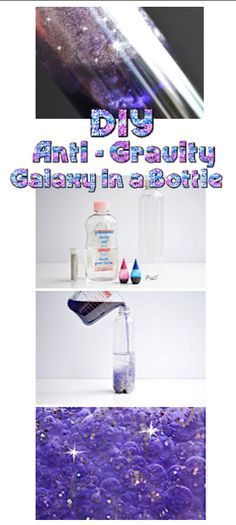 Recycled Crafts Kids Projects, Kids Birthday Crafts, Galaxy In A Bottle, Galaxy Crafts, Space Art Projects, Easy Kids Crafts, Galaxy Jar, Recycled Crafts Kids, Diy Glitter