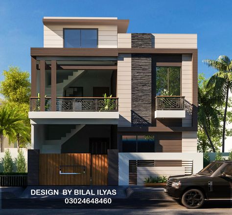 Front Elevation Of Small Houses, Front Elevation Color Ideas, Small Front Elevation Designs, Elevation Texture Design, Front Elevation Colour Combination, Front Elevation Designs Modern, Modern House Front Elevation, House Front Elevation Design, Home Front Elevation