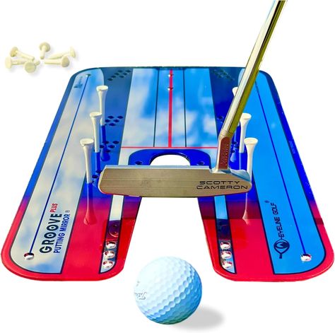 EyeLine Golf Putting Mirror Training Aid, Made in The USA Golf Practice Drills, Clear Mirror, Classic Mirror, Golf Training Aids, Golf Practice, Golf Training, Golf Sport, Training Equipment, Golf Game