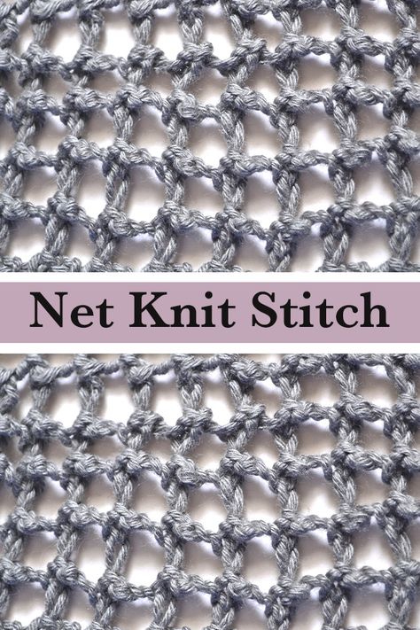 The Filet Net Knit Stitch Pattern - an uncomplicated openwork lace knit stitch, which is worked over two rows, creating a mesh fabric, which is also ideal for knitting with beads. Knitting With Beads, Sewing Kit Pattern, Beads Macrame, Beads Crochet, Lace Knitting Stitches, Womens Knitting Patterns, Knitting Paterns, Knit Art, Lace Knitting Patterns