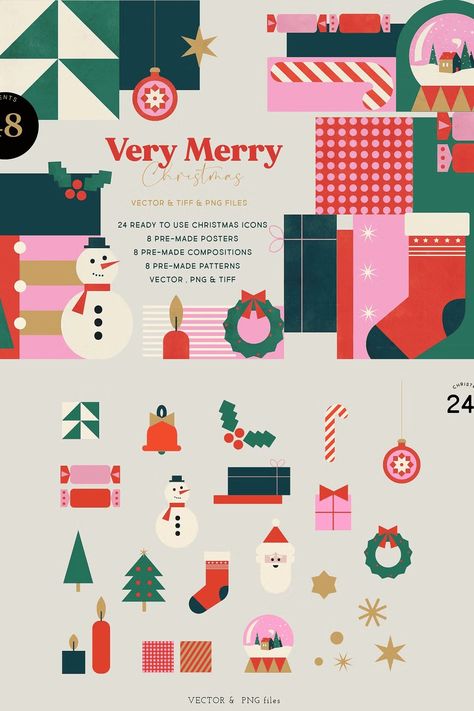 Very Merry Christmas Illustrations - Siteoutsite Holiday Campaign Design, Christmas Branding, Holiday Packaging Design, Holiday Packaging Ideas, Hope Christmas, Cards Packaging, Christmas Graphic Design, Holiday Campaign, Christmas Illustrations