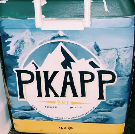 Busch Light Frat Cooler, Unc Frat Cooler, Pi Kappa Phi Cooler, Frat Cooler Mountain Weekend, Michelob Ultra Frat Cooler, Frat Coolers Vegas, College Cooler Painting, Frat Cooler Designs, Painted Coolers For Guys Fraternity