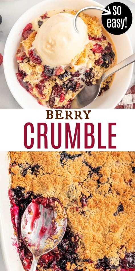 Saskatoon Berry Crumble, Pie Crumble Recipe, Saskatoon Crumble Recipe, Mixed Berry Crumble Pie, English Crumble Recipe, Berry Crisp Recipe Crumble Topping, Mulberry Crumble Recipe, Mixed Berry Tart, Humble Crumble Recipe