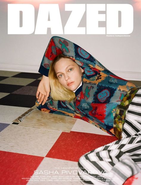 Sasha Pivovarova Dazed Magazine 2019 Cover Fashion Editorial Editorial Magazine Photoshoot, Dazed Cover Magazine, Dazed Magazine Aesthetic, Dazed Magazine Editorial, Dazed Photography, Dazed Cover, Magazine Cover Aesthetic, Mariacarla Boscono, Sasha Pivovarova