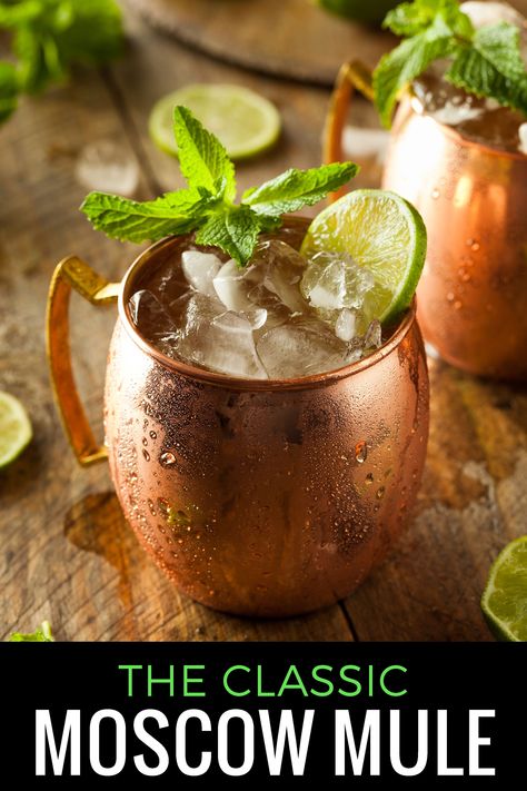 Moscow Mule: The Most Googled Cocktail Moscow Mule Receita, Moscow Mule Recipe Classic, Holiday Mocktail, Moscow Mule Cocktail, Moscow Mule Recipe, Vodka Lime, Specialty Drinks, Mule Cocktail, Copper Mug