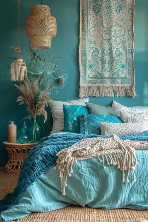 29 Boho Coastal Bedroom Ideas for a Breezy, Beachy Haven 12 Gauzy Curtains, Modern Retro Bedroom, Ocean Inspired Bedroom, Contemporary Dining Room Decor, Beachy Boho Bedroom, Boho Coastal Bedroom, Disney Princess Bedroom, Bed Canopies, Coastal Bedroom Ideas