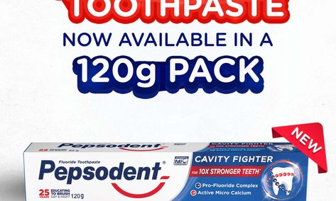 A new 120gram pack size of Pepsodent has been launched, giving consumers more choice when considering the product pack that best suits their oral care needs. The introduction of the new Pepsodent 120g pack offers flexibility and convenience at the point of purchase. The new 120g pack contains the same cavity-fighting formula that provides maximum […] Toothpaste Brands, Best Suits, Stronger Teeth, Point Of Purchase, Oral Care, Cavities, Cool Suits, Toothpaste