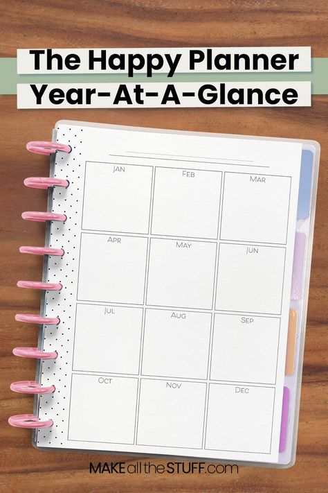 Year At A Glance Printable Free, Happy Planner Free Printable Inserts, Yearly Calendar Design available to download and print today. This free yearly calendar is also available in these planner sizes: Happy Planner Mini, Big Happy Planner, Half Letter Discbound Planner, A5, A4, and letter.

Free printable inserts for happy planner, Happy Planner free printable, happy planner ideas, discbound planner printables, discbound planner ideas Happy Planner Pages Free Printable, Free Mini Happy Planner Printables, Happy Planner Template, Happy Planner Year At A Glance Ideas, Happy Planner Cover Free Printable, Free Happy Planner Printables Inserts, Happy Planner Free Printable Templates, Planner Dashboard Printable Free, Happy Planner Printables Free