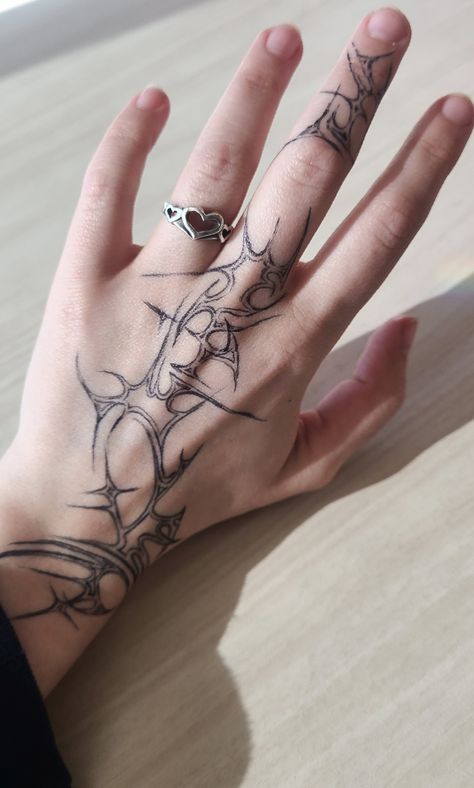 Sigil Tattoo, Pretty Hand Tattoos, Pen Tattoo, Sharpie Tattoos, Hand Tats, Wrist Tattoos For Guys, Tattoo Hand, Small Hand Tattoos, Hand Tattoos For Guys