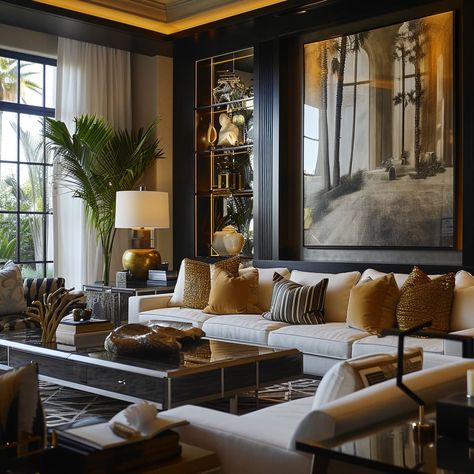 Luxury Artistic Living Room, Cozy Luxe Living Room, Modern Lux Living Room, Contemporary Glam Living Room, Christmas House Exterior, Cozy Contemporary Living Room, Classic Contemporary Living Room, Coffee Table Luxury, House Exterior Christmas