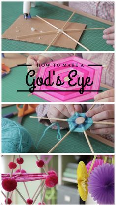 Learn how to make a grown-up God's Eye from Robert Mahar on the CreativeLive blog! Gods Eye Weave, Gods Eye Craft How To Make, Eye Video, Gods Eyes, God's Eye Craft, God's Eye, Gods Eye, Diy And Crafts Sewing, Craft Wedding