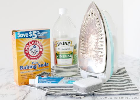 How to Clean Your Iron - How To Clean A Steam Iron, How To Clean The Bottom Of An Iron, How To Clean An Iron, Steam Iron Cleaning, Cleaning Iron Plate, Clean An Iron, Remove Sticky Residue, Iron Cleaning, Iron Cleaner