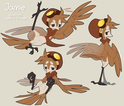 Cute Bird Character Design, Cartoon Creature Design, Cartoon Bird Character Design, Anthro Bird Art, Secretary Bird Character Design, Hummingbird Character Design, Bird Fursona Base, Anthro Bird Character Design, Bird Mascot Design