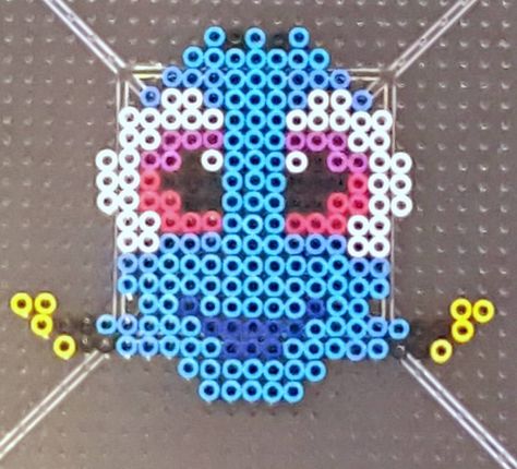 Baby Dory perler beads by sophia_lily_13                                                                                                                                                                                 Más Melty Beads Patterns, Hama Beads Disney, Baby Dory, Pixel Beads, Melty Bead Patterns, Beads Patterns, Art Perle, Perler Crafts, Hama Bead