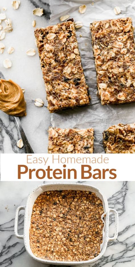 Protein Bar Recipe Healthy, Bars Recipes Healthy, Homemade Protein Bars, Protein Granola Bars, Healthy Protein Bars, Healthy Snack Bars, Protein Baking, Protein Bars Homemade, Healthy Protein Snacks