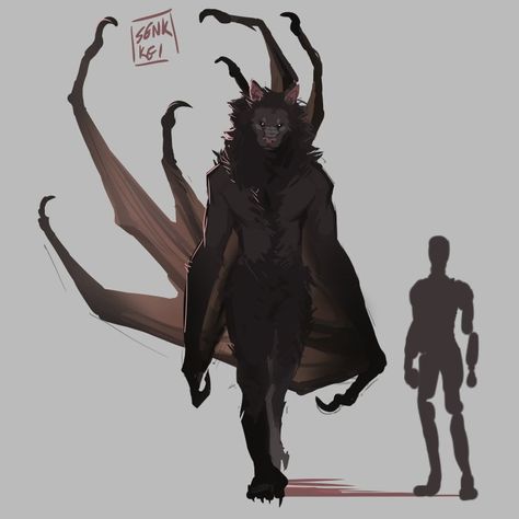 KEI! on Twitter: "well here's batboy... the most beautiful of baby boys… " Bat People, Bat Demon, Monster Inspiration, Art Notes, Anthro Art, Campaign Ideas, Oc Stuff, Monster Drawing, Dnd Stuff