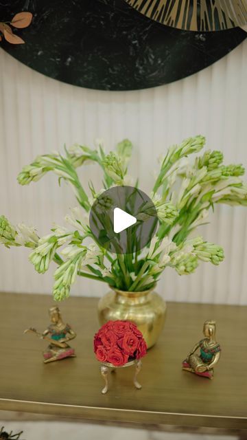 Yellow Basket on Instagram: "Palla Samudhram lo Lakshmi Devi 🪷

Ramesh and Deepika’s home was filled with a traditional atmosphere for the Varalakshmi Vratam. The house was decorated with bright red roses, lilies, and lotuses, along with many brass artifacts, creating a warm and festive mood 🌹" Pooja Decor, Yellow Basket, Lakshmi Devi, Bright Red, Artifacts, Red Roses, Lotus, The House, Lily