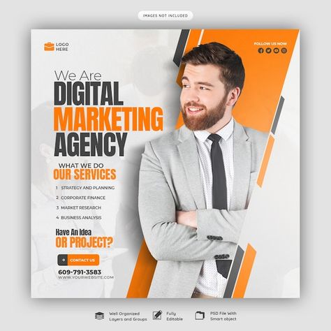 Facebook Social Media Post, Social Media Design Business, Social Media Design Inspiration Layout, Digital Marketing Instagram Post, Digital Marketing Design Poster, Professional Social Media Design, Social Media Poster Design, Social Media Flyer, Digital Marketing Poster