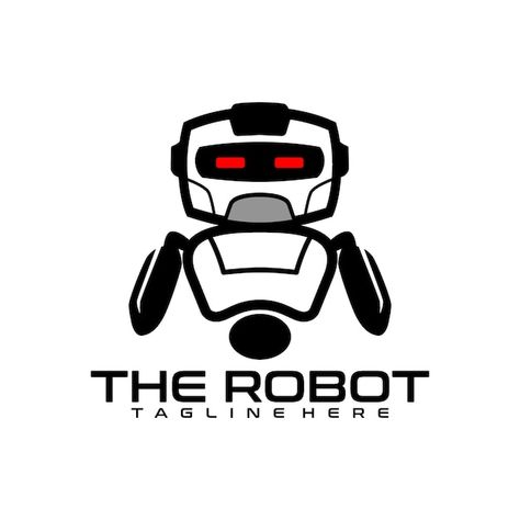 Robotics Logo Design Ideas, Robot Kartun, Robot Logo Design, Robotics Logo, Robot Png, 3d Branding, Ideas Para Logos, Robot Icon, Robot Logo