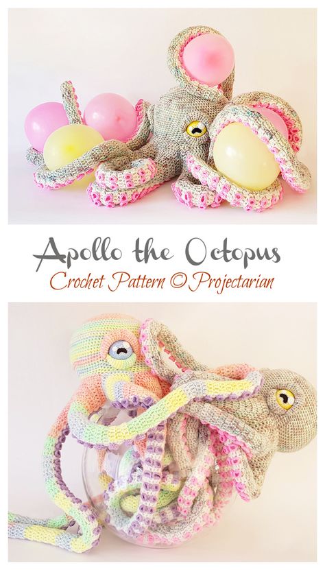 Amigurumi Giant Octopus Crochet Patterns - Crochet & Knitting Apollo The Octopus, Large Crochet Amigurumi, Giant Crochet Pattern, Giant Amigurumi Free Pattern, Giant Octopus Crochet Pattern Free, Free Octopus Crochet Pattern, Amigurumi Octopus Free Pattern, Crochet Giant Octopus, Crochet Sea Creatures Free Patterns