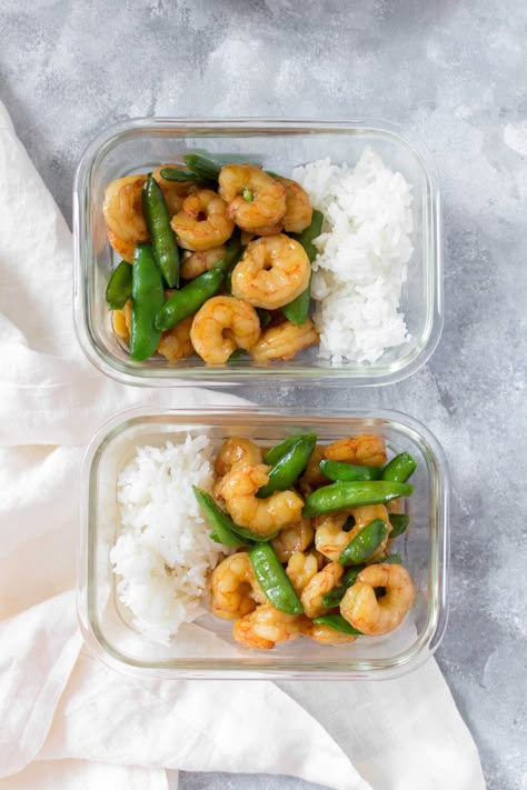 Shrimp Meal Prep, Teriyaki Shrimp, Lunch Prep, Shrimp Stir Fry, Easy Healthy Meal Prep, Lunch Meal Prep, Easy Meal Prep, Healthy Meal Prep, Clean Recipes