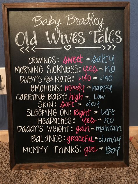 Gender Reveal Welcome Sign Chalkboard, Gender Reveal Chalkboard Ideas, Baby Gender Chart, Gender Reveal Chalkboard, Gender Reveal Activities, Gender Chart, Bee Themed Gender Reveal, Gender Reveal Party Food, Pumpkin Gender Reveal