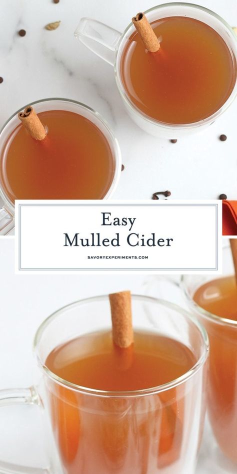 Best Mulled Cider Recipe, Hot Mulled Cider Recipe, Mulled Cider Recipe, Brownie Recipe Video, Mulled Apple Cider, Monster Munch, Apple Cider Recipe, Fall Drink, Hot Buttered Rum