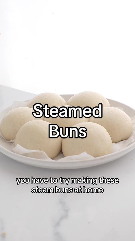 Steamed Buns (mantou) #steamedbun #bun #dimsum #snack #bread #easyreci... | steamed bun | TikTok Steamed Bread Recipe, Bun Recipes, Snack Bread, Steamed Bread, Recipes Tiktok, Tiktok Recipes, Bao Buns, Pork Buns, Bun Recipe