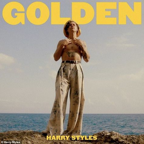 Shirtless Harry Styles releases music video for latest single Golden | Daily Mail Online Harry Styles Golden, Gambar One Direction, Podcast Cover, Harry Styles Poster, Caspar David Friedrich, Jesy Nelson, Harry Styles Wallpaper, Harry Styles Pictures, Room Deco