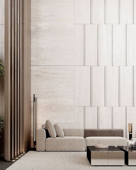 Wall Cladding Interior, Wall Cladding Designs, Cladding Design, Lobby Interior Design, Wall Panel Design, Lobby Interior, Lobby Design, Creative Spaces, Wall Cladding