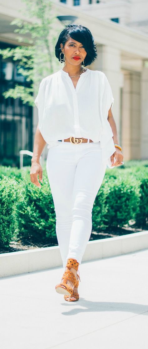 ALL WHITE Outfit , WHITE JEANS, SWEENEESTYLE, SPRING OUTFIT IDEA, SPRING, INDIANAPOLIS STYLE BLOG, INDIANA STYLE BLOG All White Denim Outfit For Women, White Theme Party Outfit Casual, All White Miami Outfit, Womens All White Outfits Party, All White Outfit Ideas Party, En Blanc Party Outfit, White Jeans Outfit Black Women, All White Day Party Outfits Black Women, All White Party Outfits Black Women Summer