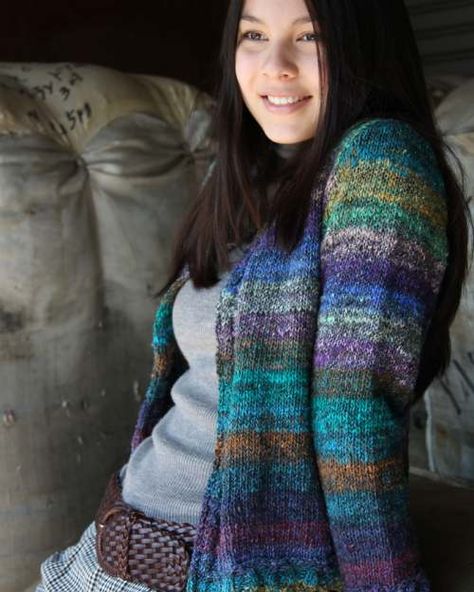 Blanket Sweater Pattern, Noro Knitting, Noro Yarn, Knitted Cardigans, Blanket Sweater, Knitted Wit, Knitting Techniques, Knit Or Crochet, Knit Outfit