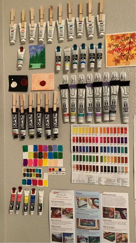 Creative Art Supply Storage, Watercolor Supplies Organization, Art Studio Paint Storage, Art Materials Storage, Aesthetic Art Supplies Organization, Art Supply Storage Ideas Small Spaces, Paint Studio Ideas Spaces, Canvas Organization, Art Storage Ideas