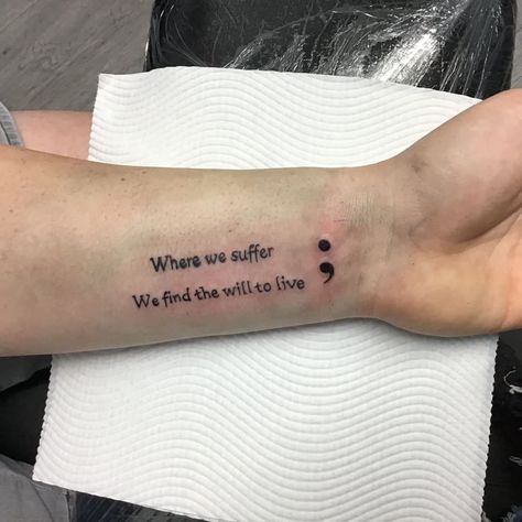 Semicolon Tattoo Meaning, Colon Tattoo, Small Wave Tattoo, Tato Dengan Makna, Pola Tato, Health Tattoo, Female Tattoos, Semicolon Tattoo, Men Tattoos