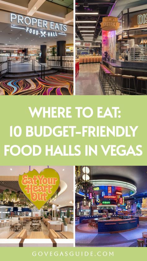 Looking for the best food halls in Las Vegas? They're a paradise for foodies! From the Strip to off-strip gems, explore these must-visit spots for delicious bites and endless variety. Perfect for groups with different cravings! Best Vegas Buffet, Eataly Las Vegas, Las Vegas Off The Strip, Las Vegas Desserts, Rio Las Vegas, Las Vegas Food, Cosmopolitan Las Vegas, Vegas Restaurants, Vegas Food